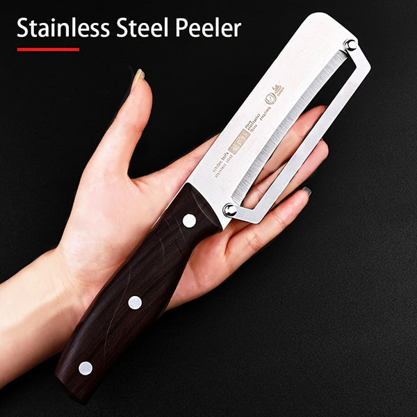 Premium Stainless Steel Multipurpose Peeler – Sharp Blade Sugarcane & Pineapple Cutter (1 or 2 Pieces) goobingoo
