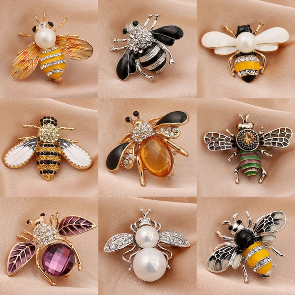 Pearl Bee Brooch Elegant Luxury Statement Pin