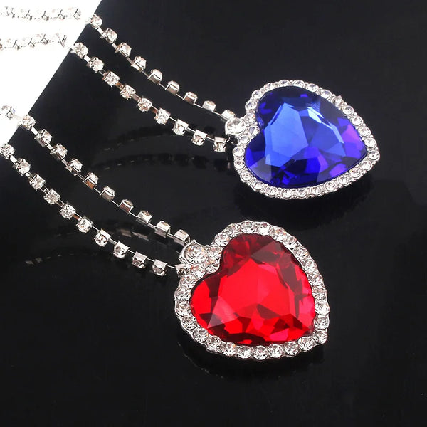 Heart of the Ocean Necklace — Crystal Pendant Inspired by Classic Cinema