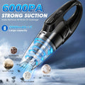 6000PA Cordless Car Vacuum Cleaner – Handheld Portable with 2000mAh Battery & 5 Accessories goobingoo