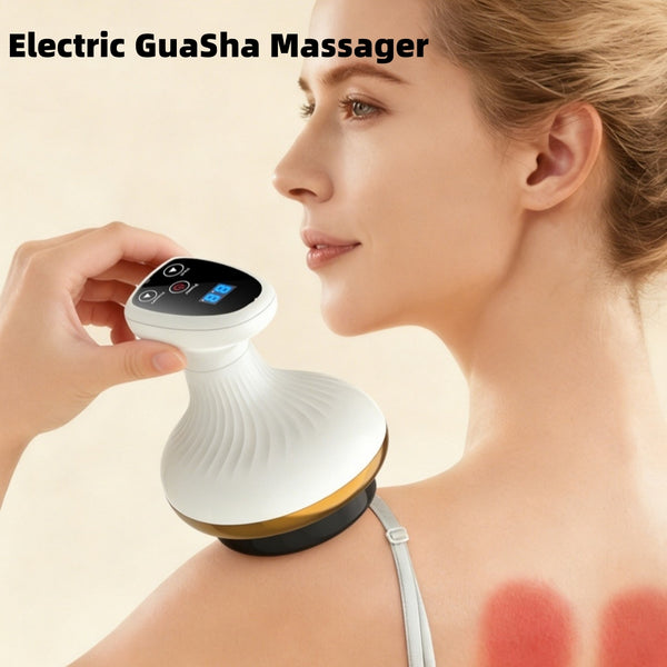 Electric Gua Sha Massager Cupping Device Body Meridian Brush