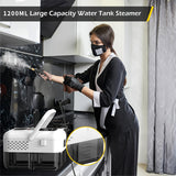 High-pressure steam cleaner, household steam cleaner handheld, suitable for kitchen fumes, sofas, small air conditioners, washing machines