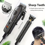 Men’s Cordless Hair Clipper Kit – USB Rechargeable Electric Barber Tools for Home & Travel