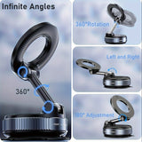 360 Adjustable Magnetic Phone Holder – Foldable Car Mount for All Smartphones