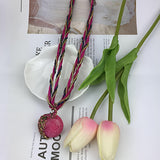 Ethnic Peacock Beaded Multi-Layer Necklace