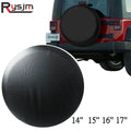 14-17" Universal Spare Tire Cover PVC PU Black White Protector Bag Pouch for Car