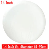 14-17" Universal Spare Tire Cover PVC PU Black White Protector Bag Pouch for Car