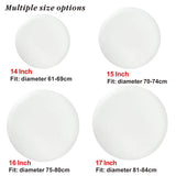 14-17" Universal Spare Tire Cover PVC PU Black White Protector Bag Pouch for Car