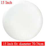 14-17" Universal Spare Tire Cover PVC PU Black White Protector Bag Pouch for Car