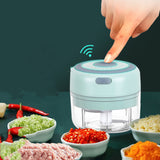 Mini Electric Garlic Chopper USB Rechargeable Food Processor