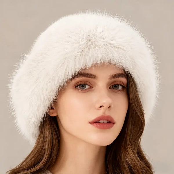 Women’s Winter Warm Hat – Soft Fabric Insulated Beanie in Classic Black, Ultra-Comfortable Cold Weather Outdoor Hat, Valentine’s Day & New Year Gift goobingoo