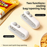 goobingoo 2-in-1 Mini Bag Sealer and Cutter - Rechargeable Portable Heat Sealer