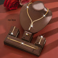 Bridal Zirconia Jewelry Set - 4pc