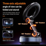 4 Pack 360 Rotating Magnetic Phone Stand – Collapsible Adjustable Car & Wall Mount for iPhone 16 15 12