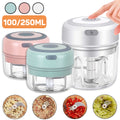 Mini Electric Garlic Chopper USB Rechargeable Food Processor