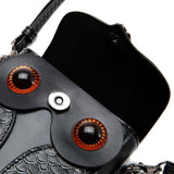 Punk Style Women’s Shoulder Crossbody Bag – Snake Print Anchor & Eagle Bold Fashion Tote Clutch