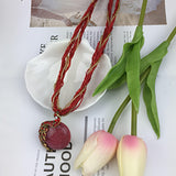 Ethnic Peacock Beaded Multi-Layer Necklace