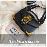 Women’s 2026 retro PU handbag. Small square crossbody bag with European & American style. Lightweight, durable, and perfect for daily use or gifting.