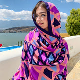 Ultra-Thin Women’s Floral Scarf – Breathable Lightweight Spring & Summer Shawl, Versatile Travel, Beach & Sunscreen Wrap, Perfect Gift