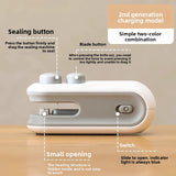 goobingoo 2-in-1 Mini Bag Sealer and Cutter - Rechargeable Portable Heat Sealer