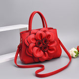 Women's large capacity handbag with elegant floral design and zipper closure. Perfect for daily use, weddings, birthdays, or Mother's Day gifts.