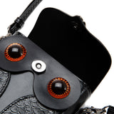 Punk Style Women’s Shoulder Crossbody Bag – Snake Print Anchor & Eagle Bold Fashion Tote Clutch