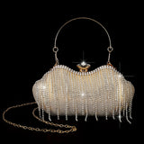 Sunflower Rhinestone Clutch & Jewelry Set - 4pc