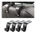 Car Headrest Hooks 4 Pack Backseat Organizer for Bags & Groceries