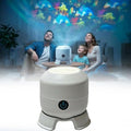 goobingoo Dynamic Rotating LED Projection Light - 360° Ocean Wave & Starry Night Projector for Kids Bedroom