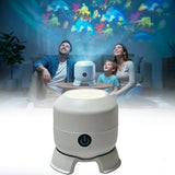 goobingoo Dynamic Rotating LED Projection Light - 360° Ocean Wave & Starry Night Projector for Kids Bedroom