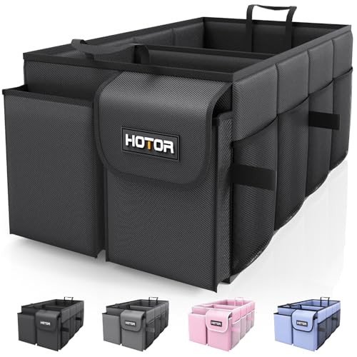 Foldable Car Trunk Organizer SUV Storage Box 2 Compartment Heavy Duty