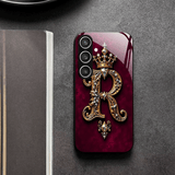 Stylish Premium Black & Red ‘R Crown’ Phone Cover – Samsung Galaxy S & A Series