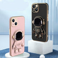 3D Astronaut Anti-Drop Phone Case with Electroplated Stand My Store