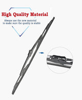 goobingoo 22" Windshield Wiper Blades Set - Premium All-Season J-Hook Beam Blades (2 Pack)