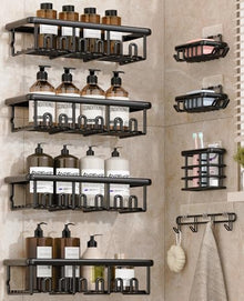 goobingoo Home, 8 floating spice rack, wall mounted organizer, hanging kitchen shelves, metal wire spice organizer, pantry storage racks, cabinet door shelves, seasoning bottle holder, rustic kitchen tier, hanging hooks organizer