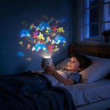 goobingoo Dynamic Rotating LED Projection Light - 360° Ocean Wave & Starry Night Projector for Kids Bedroom