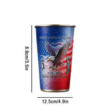 goobingoo Patriotic USA Color Changing Tumbler - 50th Anniversary 17oz Stainless Steel Cup
