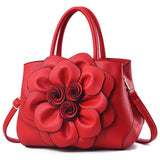 Women's large capacity handbag with elegant floral design and zipper closure. Perfect for daily use, weddings, birthdays, or Mother's Day gifts.