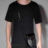 Punk Style Women’s Shoulder Crossbody Bag – Snake Print Anchor & Eagle Bold Fashion Tote Clutch