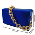 Women’s Small Square Chain Bag – European & American Style Evening Handbag, Elegant Crossbody Shoulder Bag for Formal Occasions goobingoo