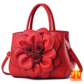Women's large capacity handbag with elegant floral design and zipper closure. Perfect for daily use, weddings, birthdays, or Mother's Day gifts.