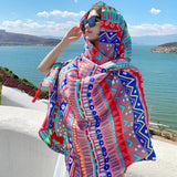 Ultra-Thin Women’s Floral Scarf – Breathable Lightweight Spring & Summer Shawl, Versatile Travel, Beach & Sunscreen Wrap, Perfect Gift