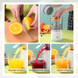 Portable Electric Citrus Juicer USB-C Rechargeable One-Touch
