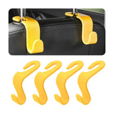 Car Headrest Hooks 4 Pack Backseat Organizer for Bags & Groceries