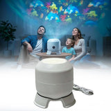 goobingoo Dynamic Rotating LED Projection Light - 360° Ocean Wave & Starry Night Projector for Kids Bedroom