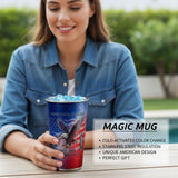goobingoo Patriotic USA Color Changing Tumbler - 50th Anniversary 17oz Stainless Steel Cup