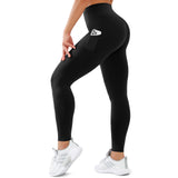 goobingoo High-Waisted Yoga Leggings - Tummy Control Squat-Proof Pants with Pockets