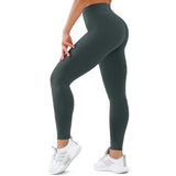 goobingoo High-Waisted Yoga Leggings - Tummy Control Squat-Proof Pants with Pockets