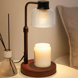 goobingoo Premium Dimmable Candle Warmer Lamp - Electric Top-Down Wax Melter with Timer & Wooden Base