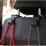 Car Headrest Hooks 4 Pack Backseat Organizer for Bags & Groceries